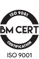 BM Cert ISO 9001 Certification seal.