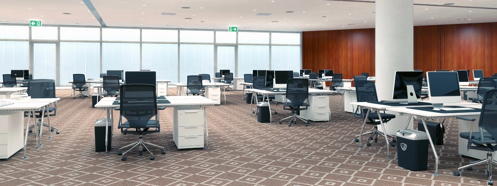 Bright Cyprus office space showcasing innovative furniture ideas for 2026, featuring modern desks and ergonomic chairs.